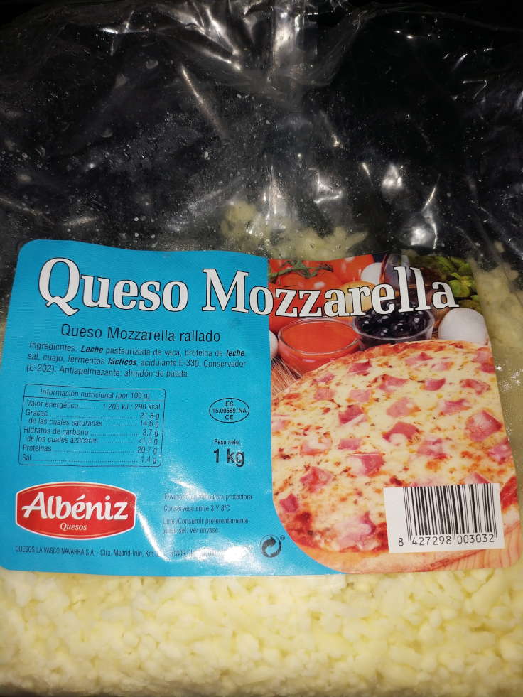 Albéniz Quesos - Queso Mozzarella rallado