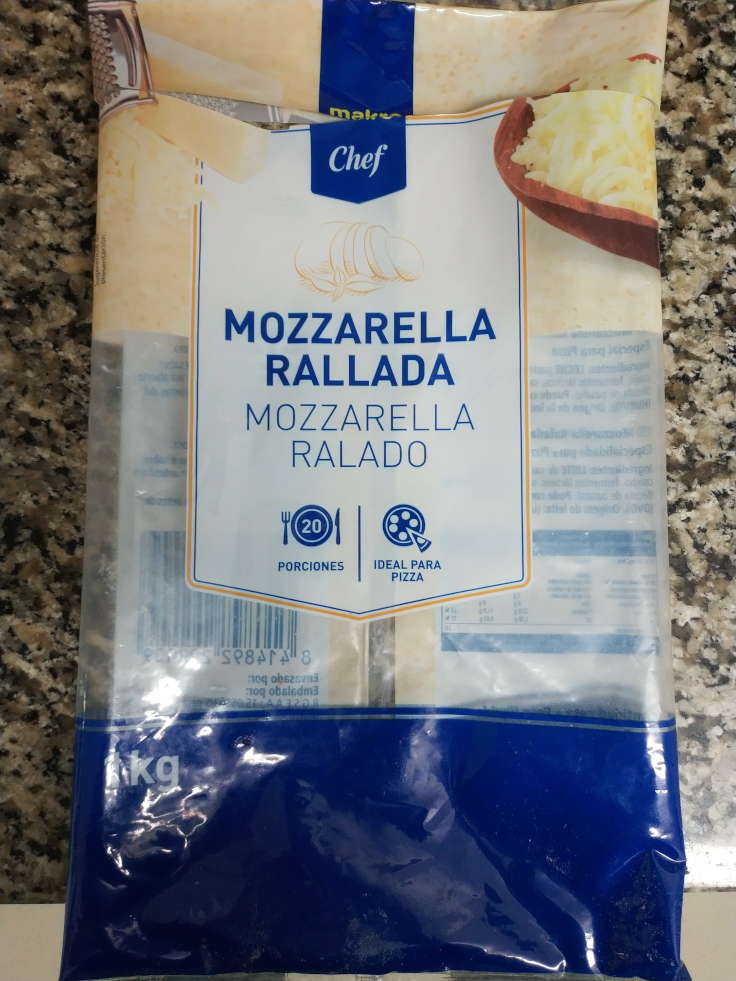 Makro Chef - Mozzarella rallada cara delantera